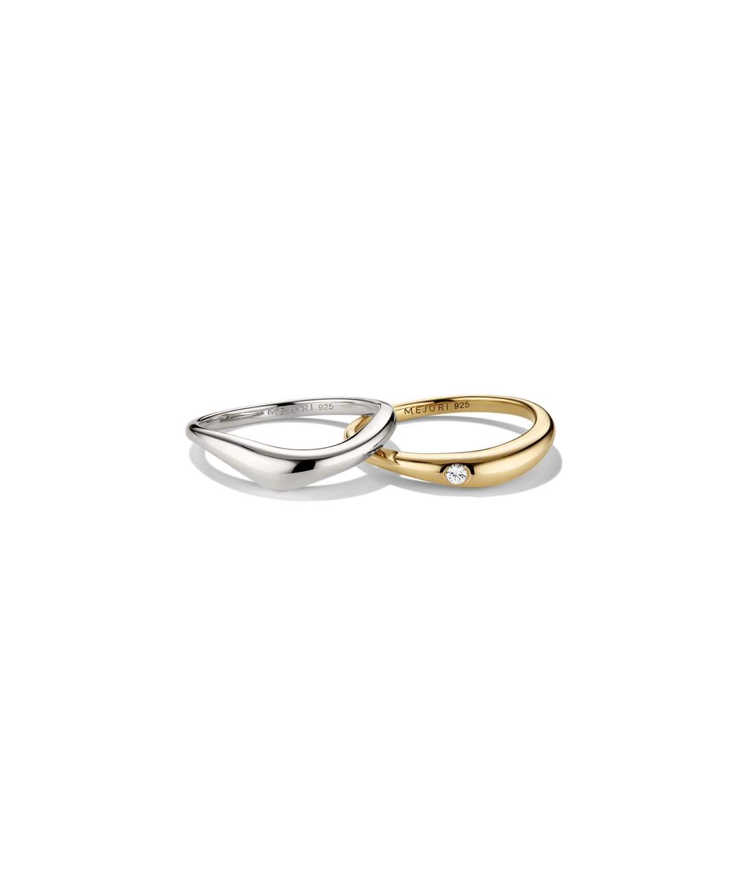 Duo Beaded Stacker Ring