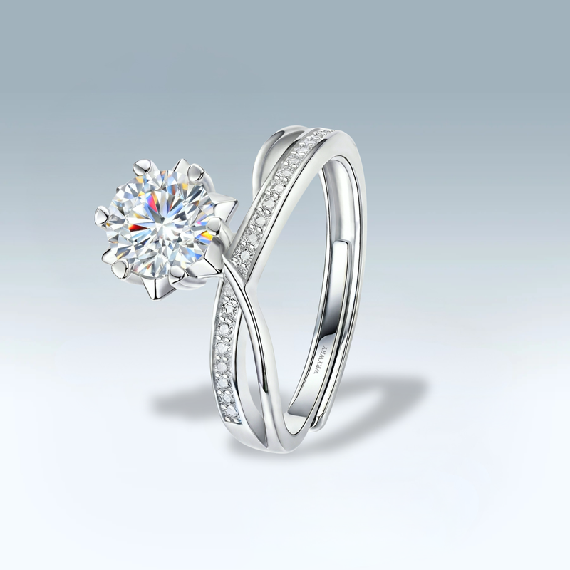 Moissanite Twinline Ring