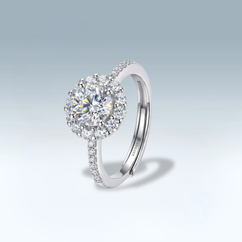 Moissanite Flora Ring