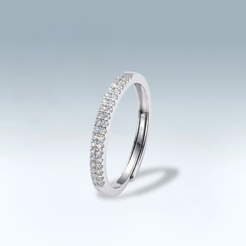 Moissanite Opaline Ring