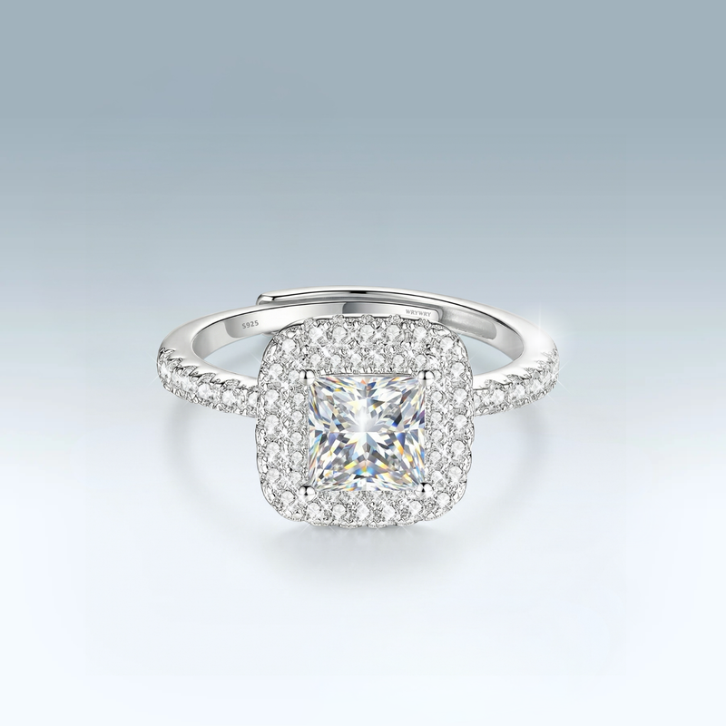 Moissanite Plaza Ring