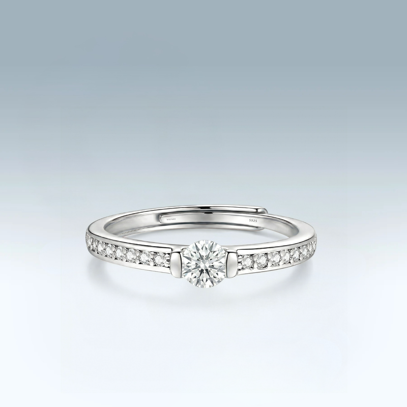 Moissanite Luna Pavé Ring