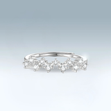 Moissanite ZigZag Ring