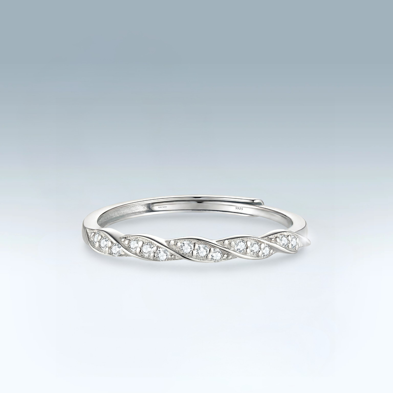 Moissanite Silly Ring