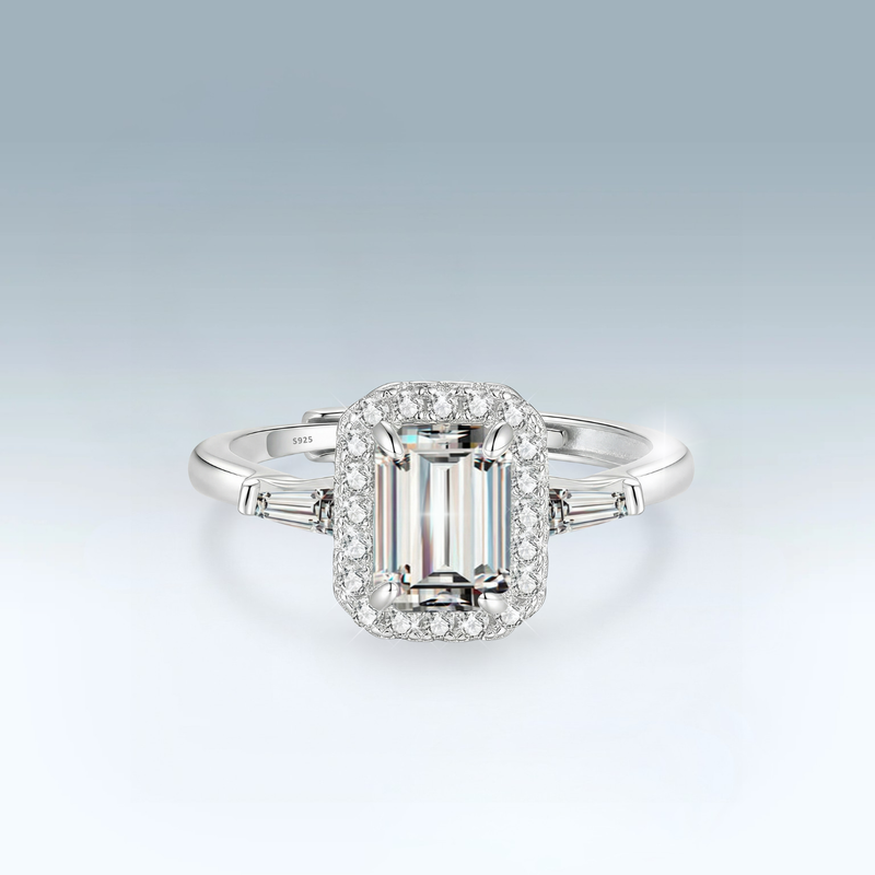 Moissanite Prisme Ring