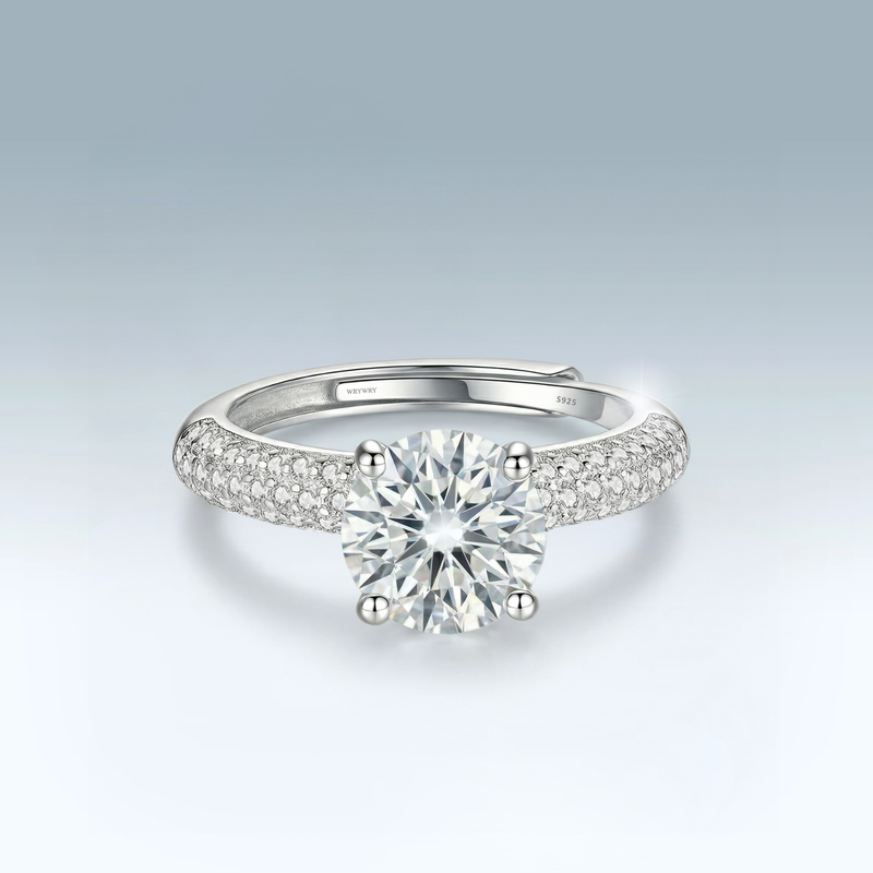 Moissanite Aurora Ring