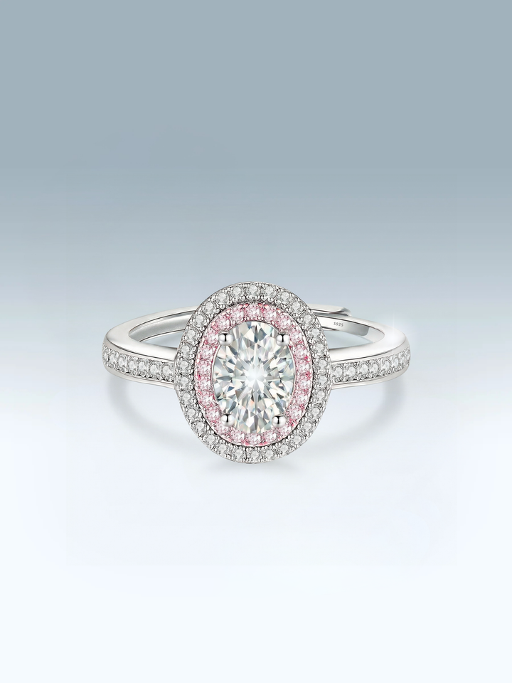 Moissanite Blush Ring