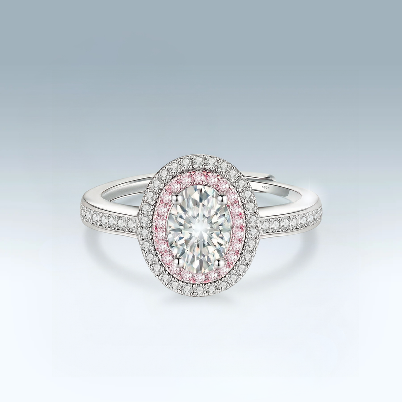 Moissanite Blush Ring