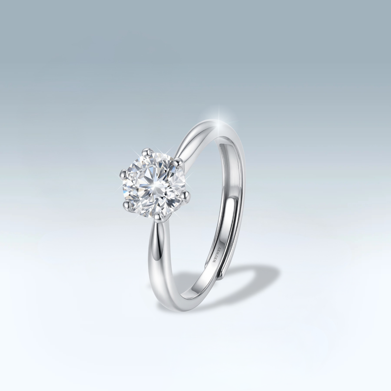 Moissanite Solitaire Ring