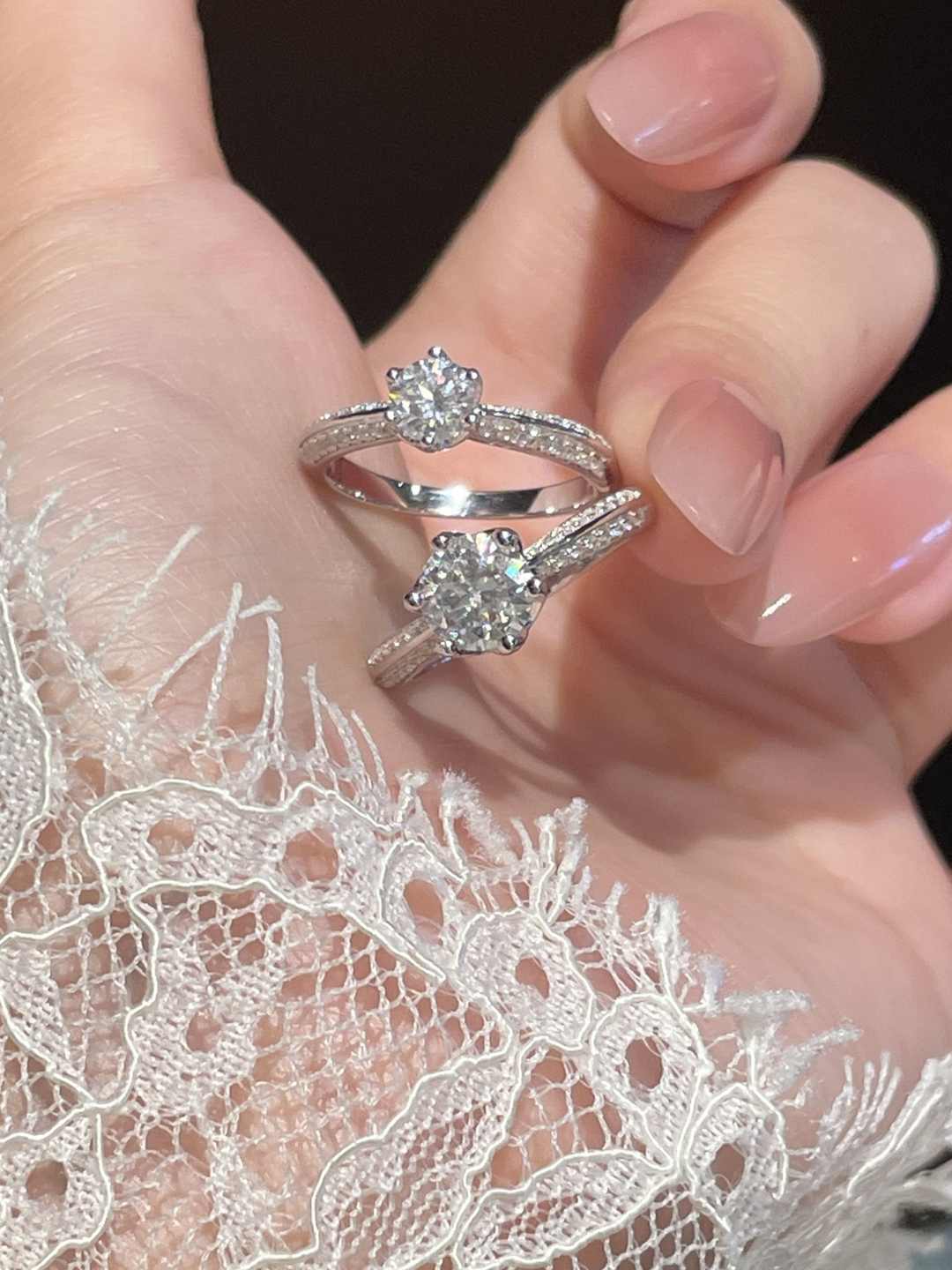Moissanite Bridge Ring - WRYWRY