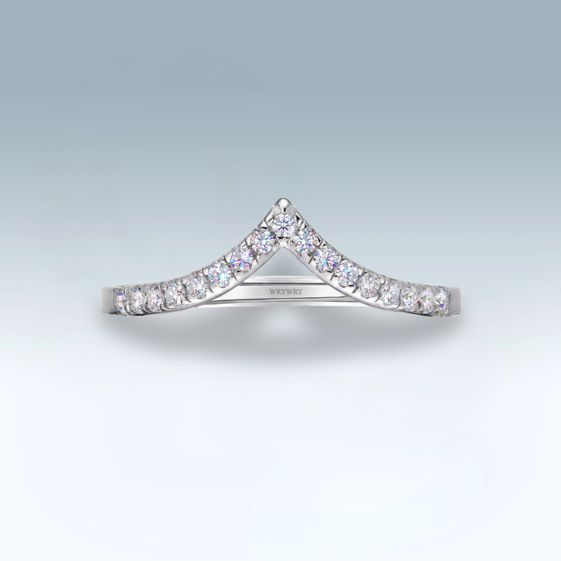 Moissanite Crown Ring