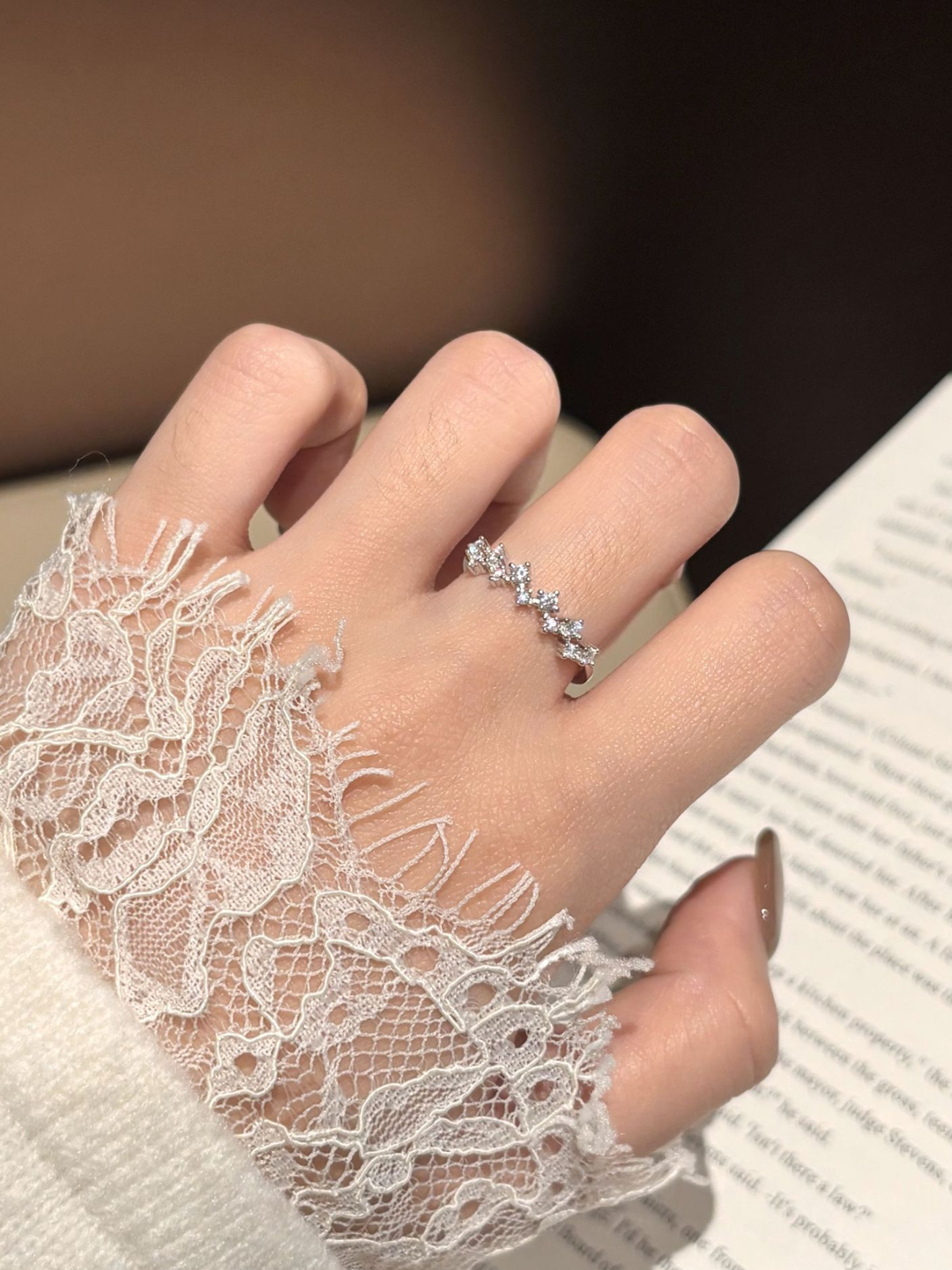 Moissanite ZigZag Ring - WRYWRY