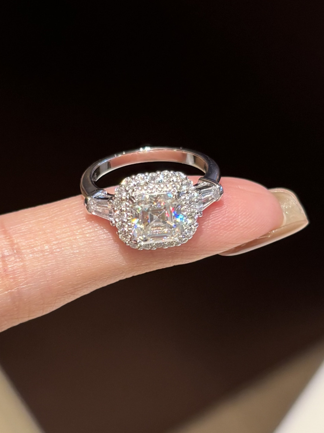 Moissanite Duchess Ring