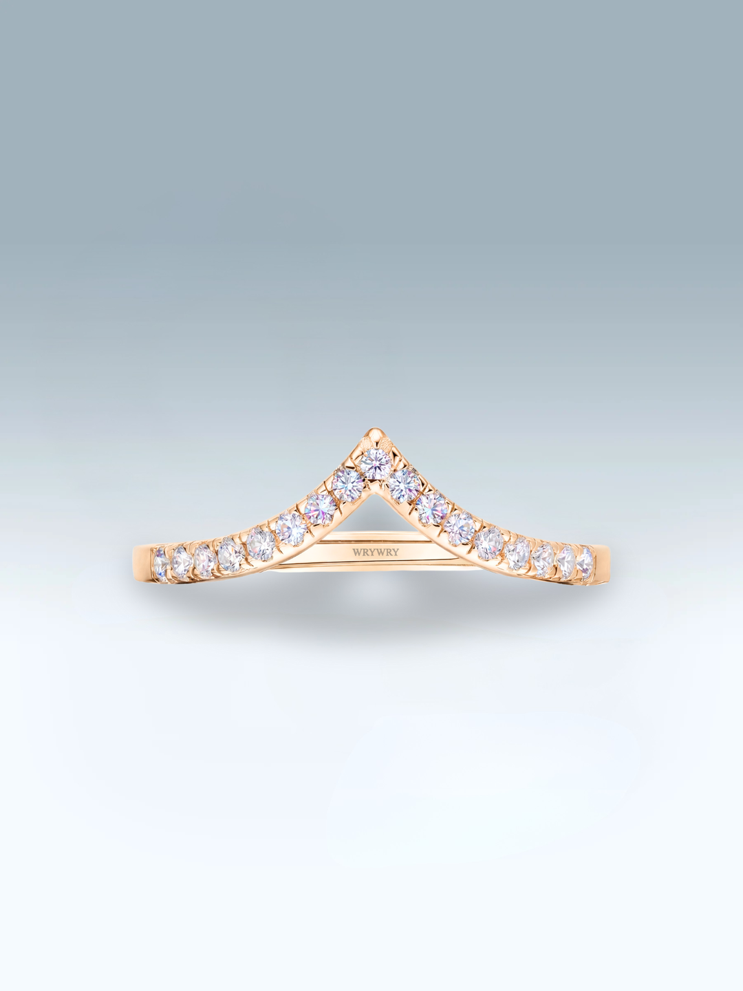 Adjustable & Stackable - Crown Engagement Ring - 925 Sterling Silver & Moissanite