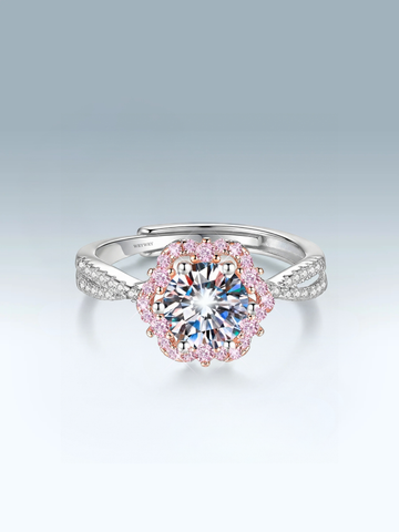 Moissanite Rosette Ring WryWry