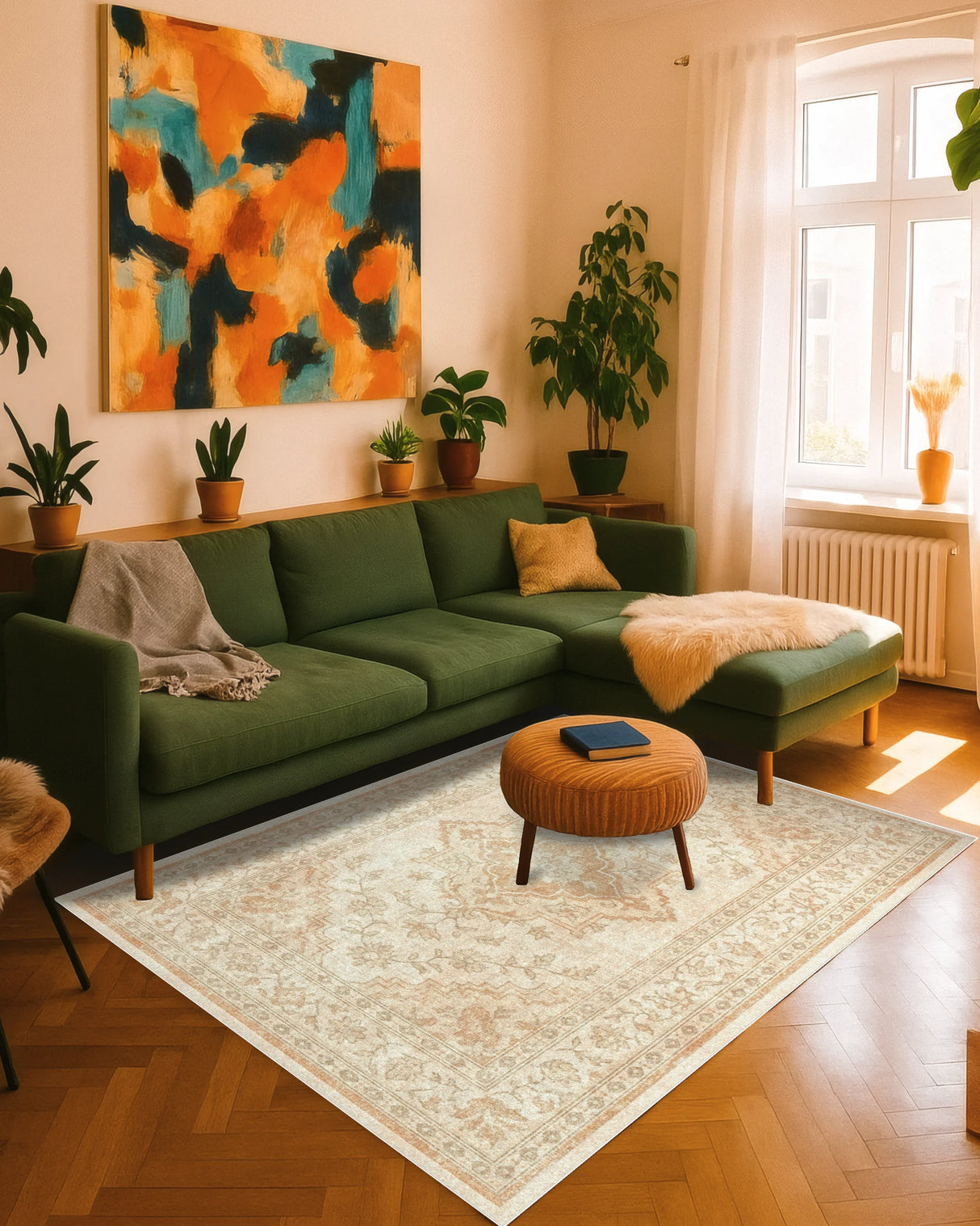 Hazir – Beige & Peach