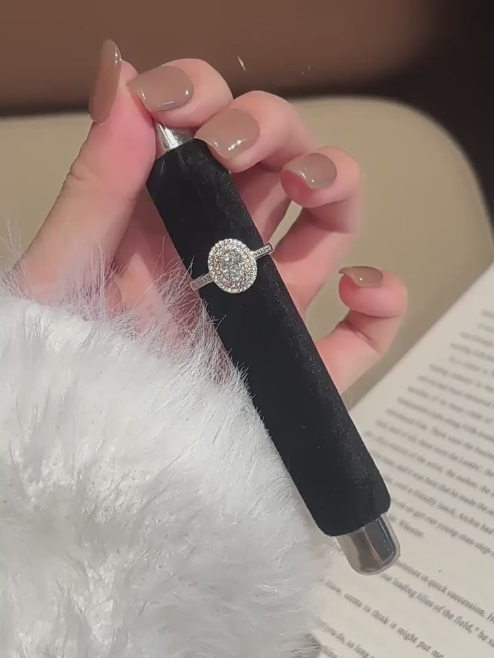 Moissanite Blush Ring