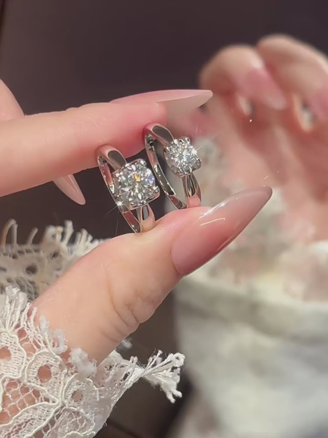 Moissanite Frame Ring
